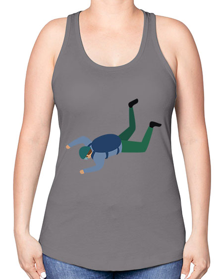 all in one 01# - parachute -Racerback Tank