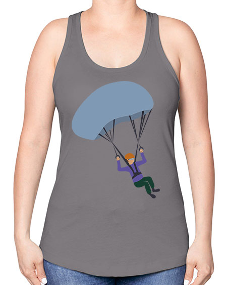 all in one 06# - parachute -Racerback Tank