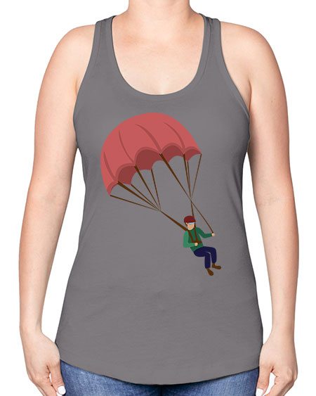 all in one 07# - parachute -Racerback Tank
