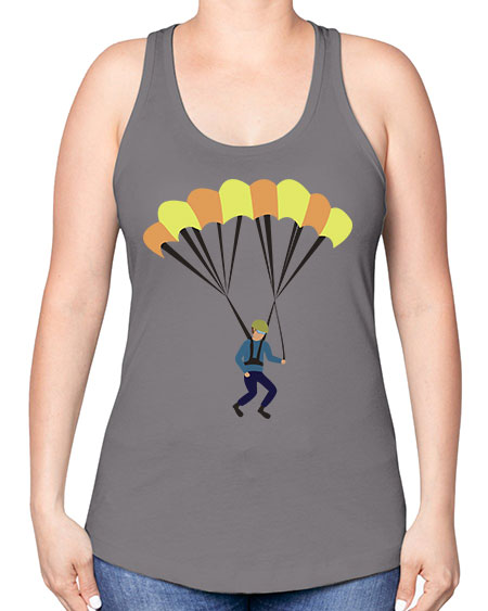 all in one 08# - parachute -Racerback Tank