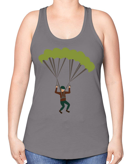 all in one 11# - parachute -Racerback Tank