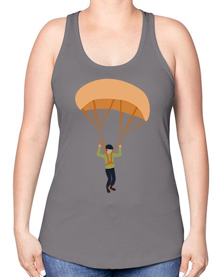 all in one 13# - parachute -Racerback Tank