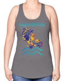 aquarius 13# - aquarius -Racerback Tank
