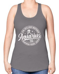 aquarius 77# - aquarius -Racerback Tank