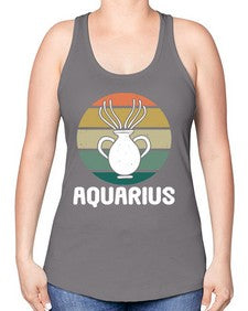aquarius 78# - aquarius -Racerback Tank