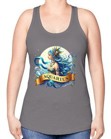 aquarius 84# - aquarius -Racerback Tank