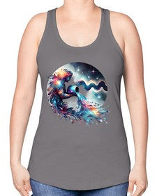 aquarius 88# - aquarius -Racerback Tank