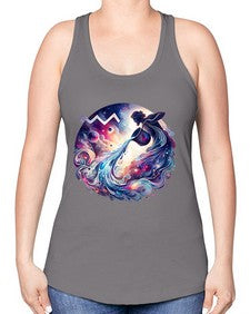 aquarius 89# - aquarius -Racerback Tank