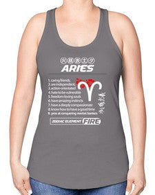 aries 137# - aries -Racerback Tank