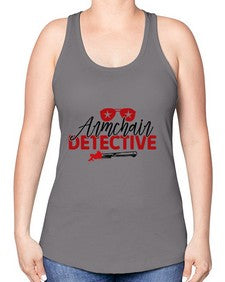 armchair detective 238# - true crime -Racerback Tank