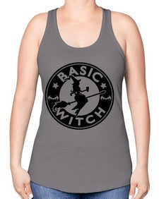 basicwitch 54# - witch -Racerback Tank