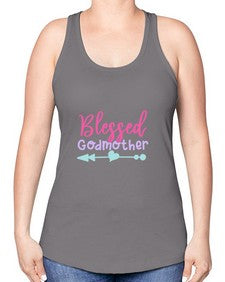 blessed godmother 104# - god parent -Racerback Tank