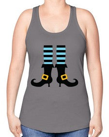 bluewitchlegs 47# - witch -Racerback Tank