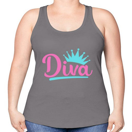 diva Style 121# - dogs -Racerback Tank