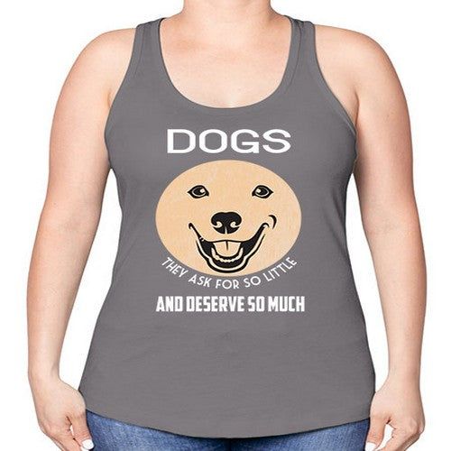 dog 115# - dogs -Racerback Tank