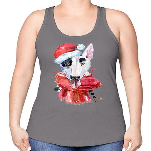 dog hat scarf 112# - dogs -Racerback Tank