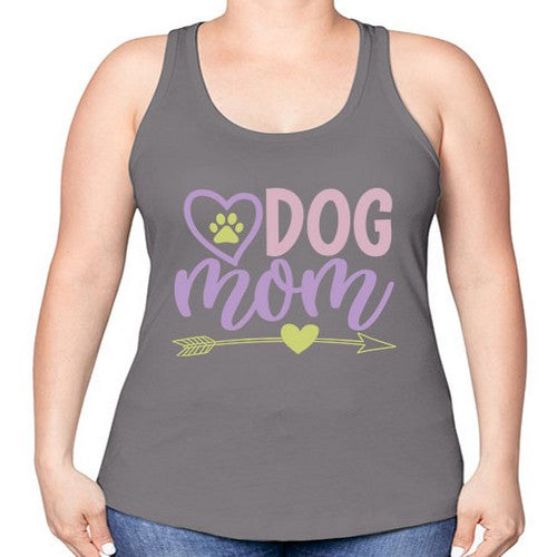 dog mom copy 85# - dogs -Racerback Tank