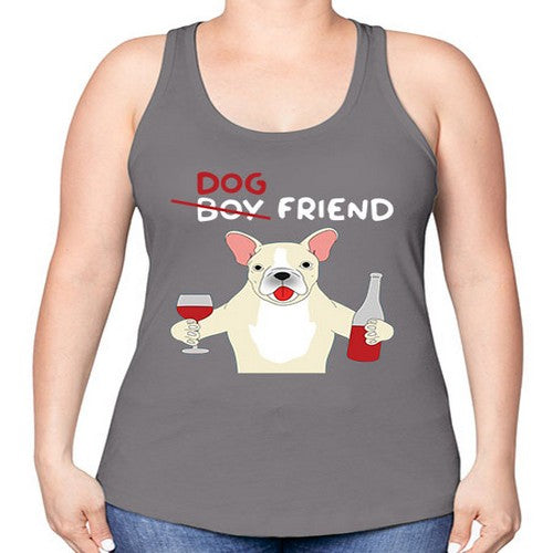 dog wine friend 93# - dogs -Racerback Tank