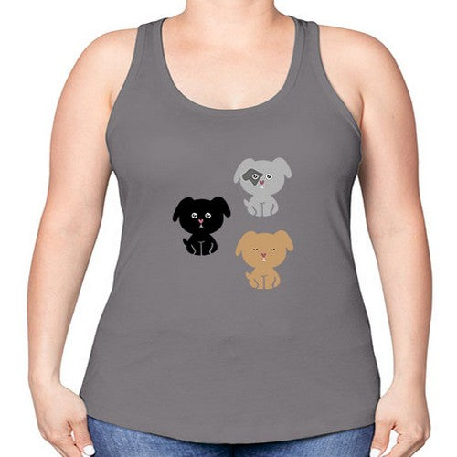 dogs 137# - dogs -Racerback Tank