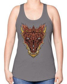 dragon 176# - dragon -Racerback Tank