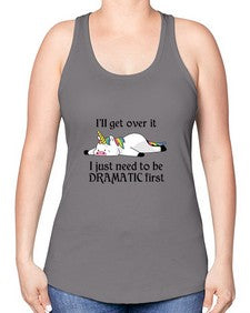 dramatic unicorn 96# - unicorn -Racerback Tank