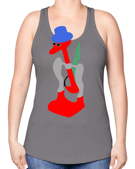 drinky bird 33# - birds -Racerback Tank
