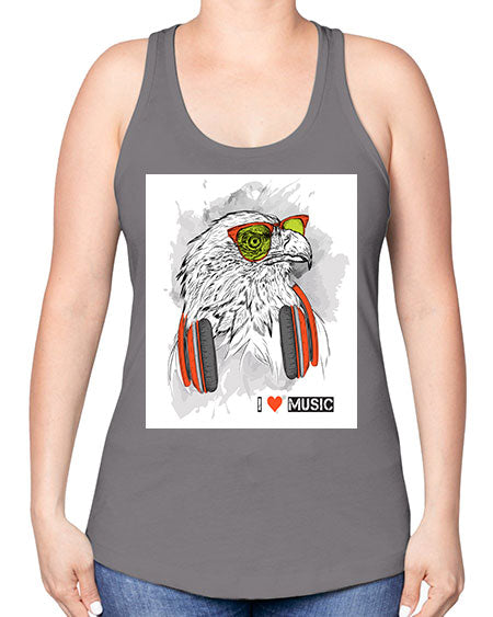 eagle 1# - birds -Racerback Tank