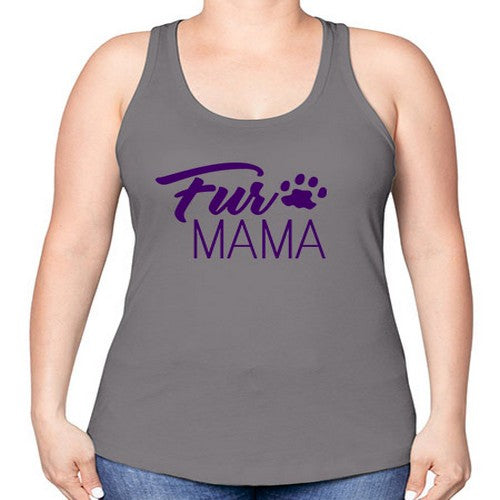fur mama - dogs -Racerback Tank