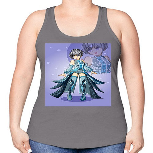 game of beautiful girl140# - anime -Racerback Tank