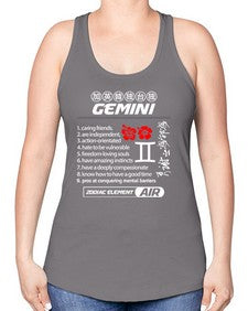 gemini 242# - gemini -Racerback Tank