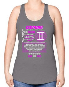gemini 244# - gemini -Racerback Tank