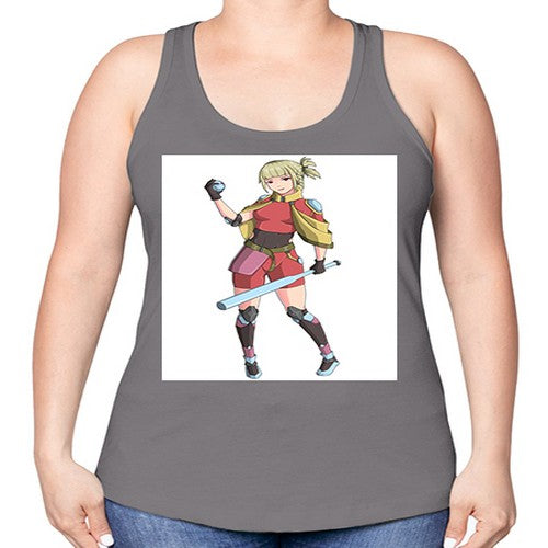 girl bring stick3# - anime -Racerback Tank