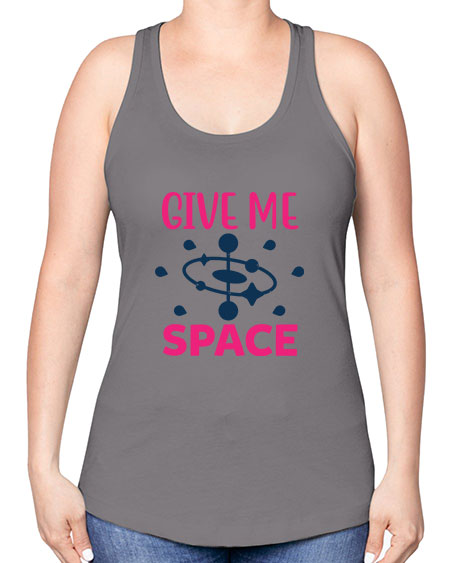 give me space 29# - space -Racerback Tank