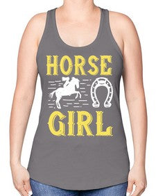 horse girl Style 51# - horse -Racerback Tank