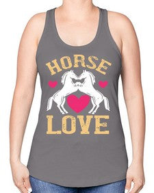horse lovee Style 49# - horse -Racerback Tank