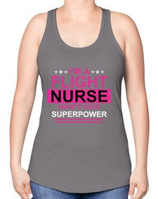 i am flight nurse what s 855# - nurse -Racerback Tank