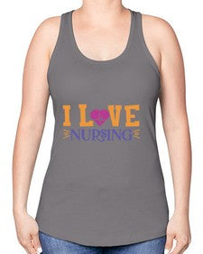 i love nursing Style 894# - nurse -Racerback Tank