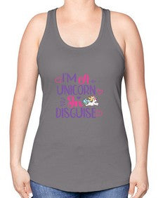 im a unicorn in disguise 231# - unicorn -Racerback Tank