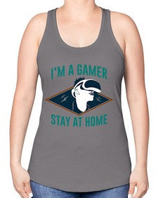 im gamer stay at home 119# - video games -Racerback Tank