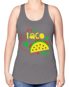 itstacotime 1249# - tacos -Racerback Tank