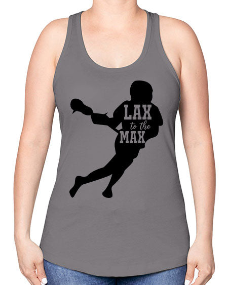 lax to the max 2# - lacrosse -Racerback Tank