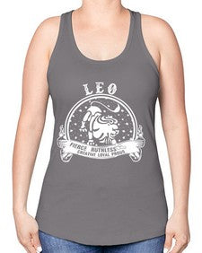 leo 18# - leo -Racerback Tank