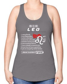 leo 307# - leo -Racerback Tank