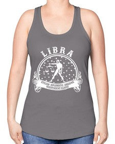 libra 26# - libra -Racerback Tank