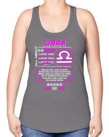 libra 339# - libra -Racerback Tank