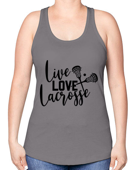 live.love 11# - lacrosse -Racerback Tank