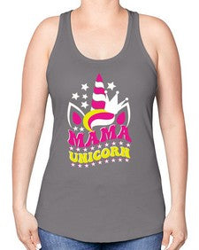 mama unicorn 285# - unicorn -Racerback Tank