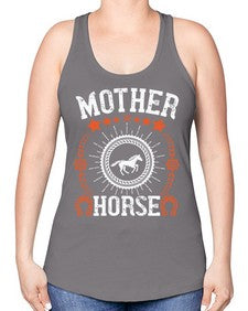 mother of horse Style 27# - horse -Racerback Tank