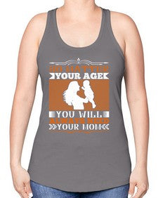 no matter your age you will always need your mom 489# - parents day -Racerback Tank