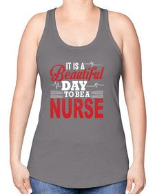 nurse 1143# - nurse -Racerback Tank